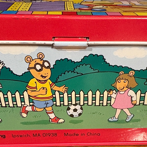 Vintage 1997 Arthur Kids Treasure Chest Lunchbox - Multicolor - Picture 6 of 13